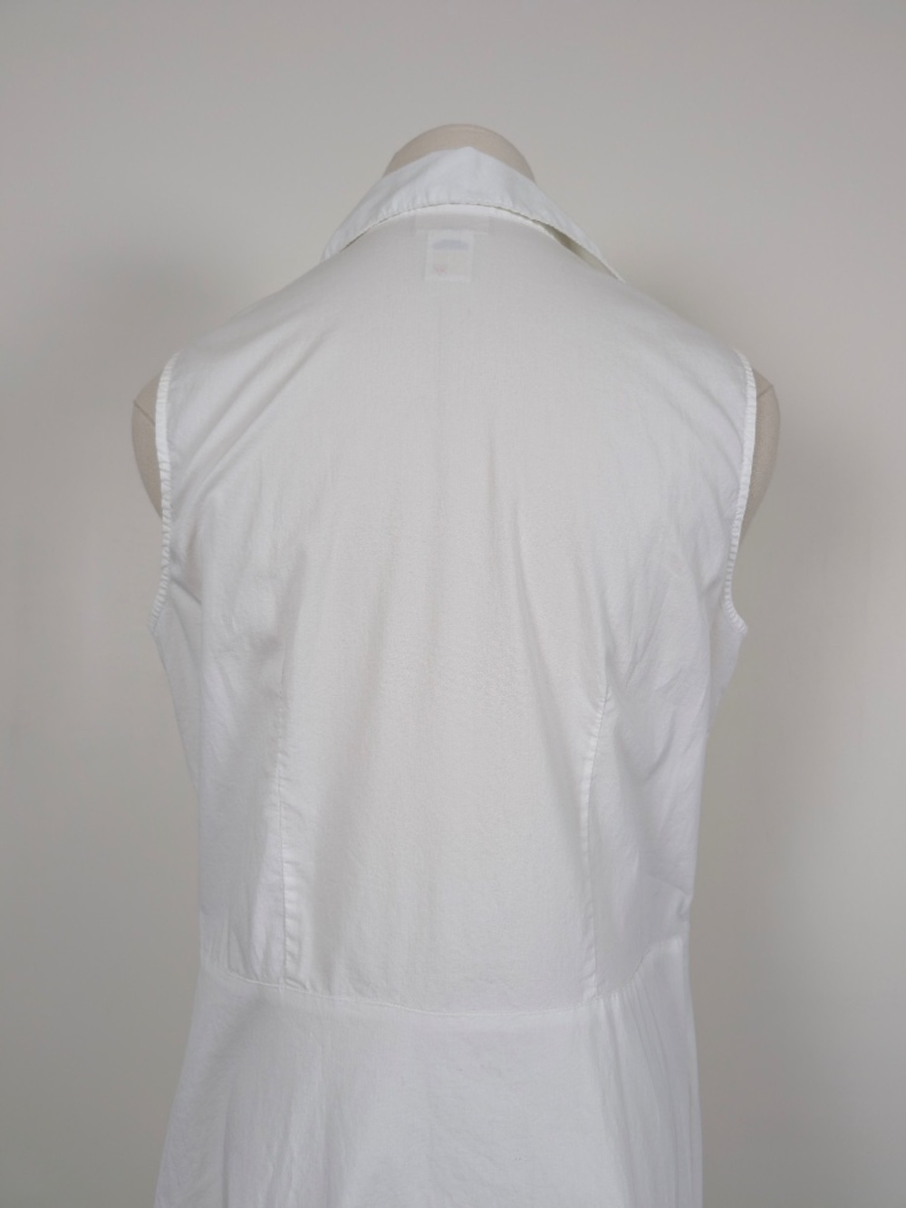Cherokee White Khaki Midi Dress Size Medium Semi Formal Summer - Picture 11 of 14